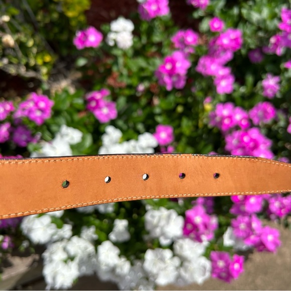 BRIGHTON Men’s Leather Belt size 38 with Brass Hardware LIKE NEW !!’ - Picture 9 of 11